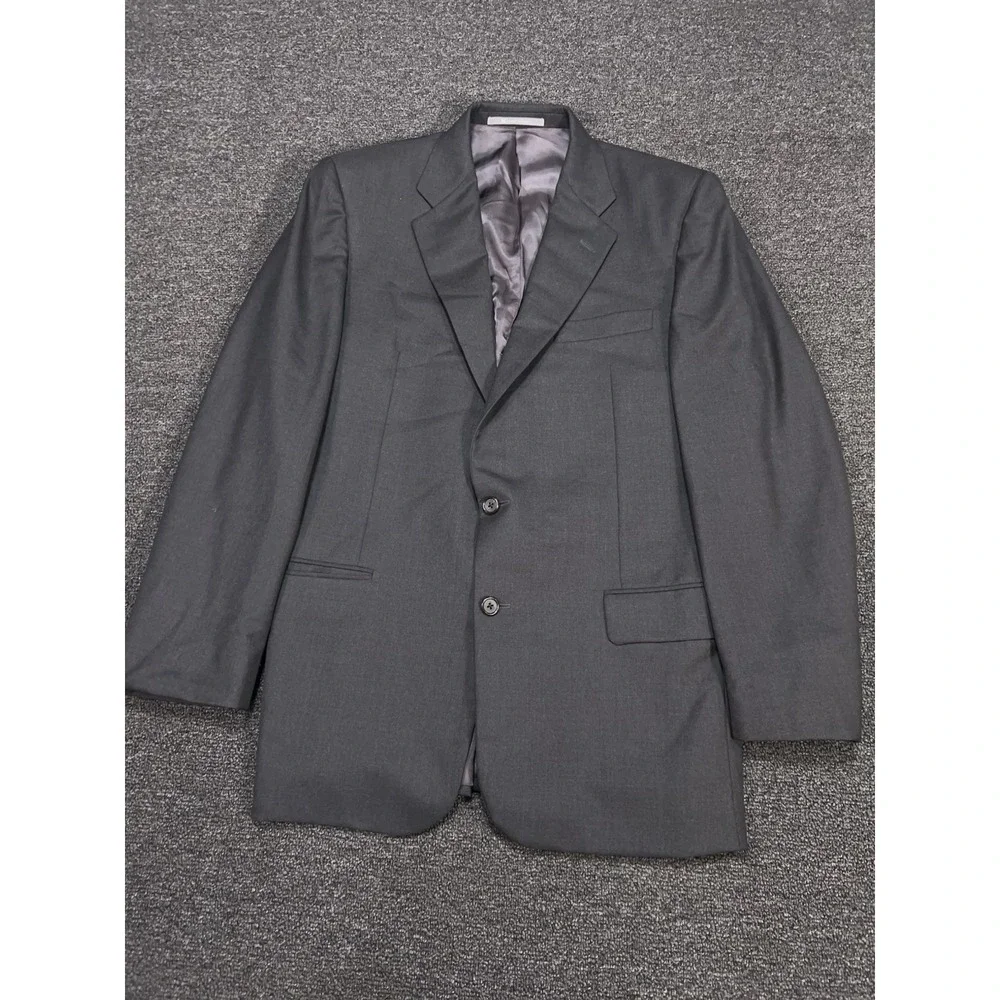 Hickey Freeman Suit Men's 41L Pants 33x30‎ Gray Loro Piana Tasmanian Super 130s